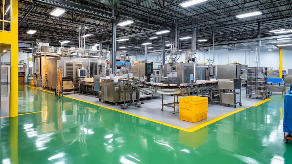 View of a contract manufacturing production floor